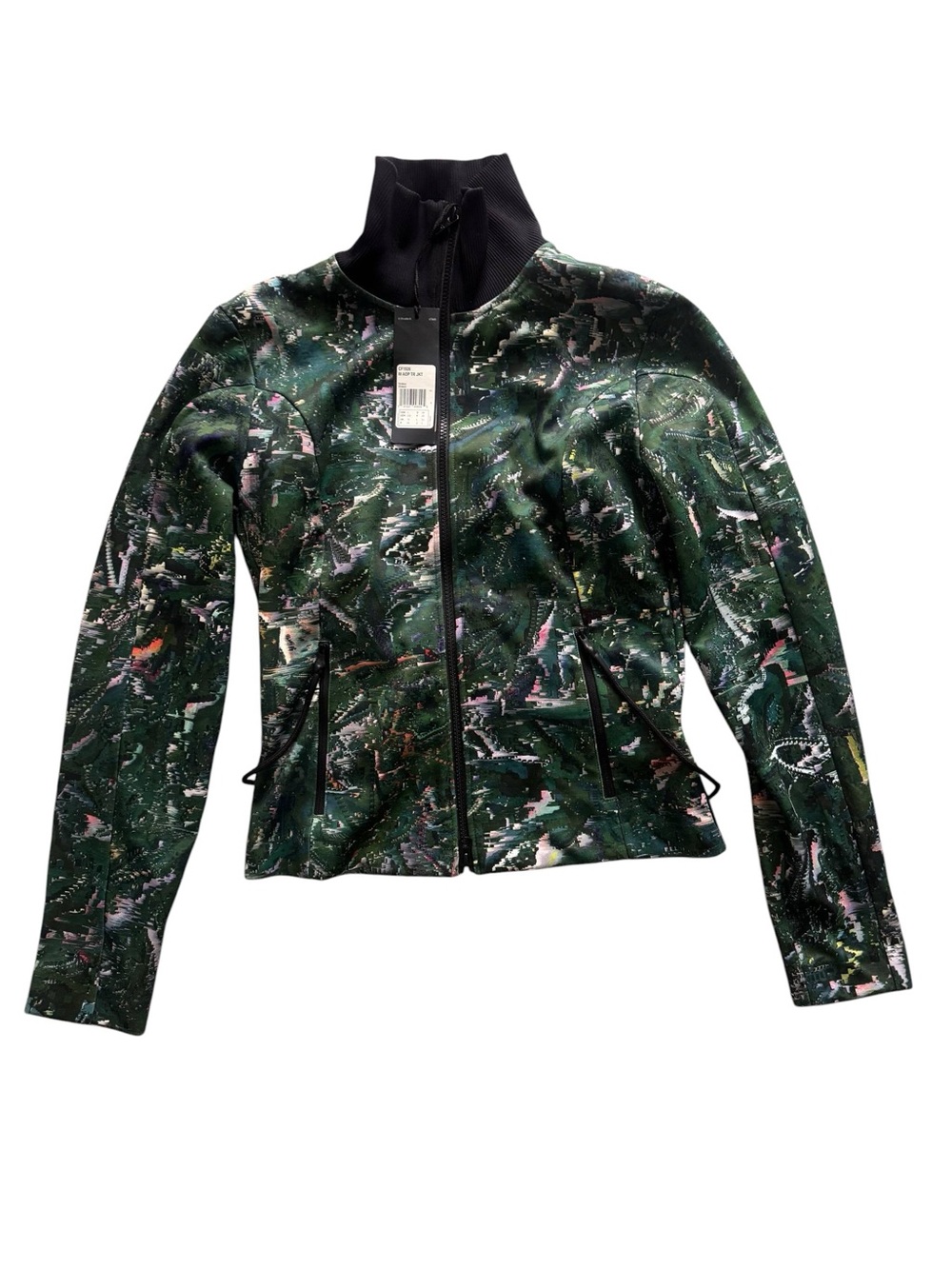 Y-3 Green Printed Zip-Up M Size Jacket (61)